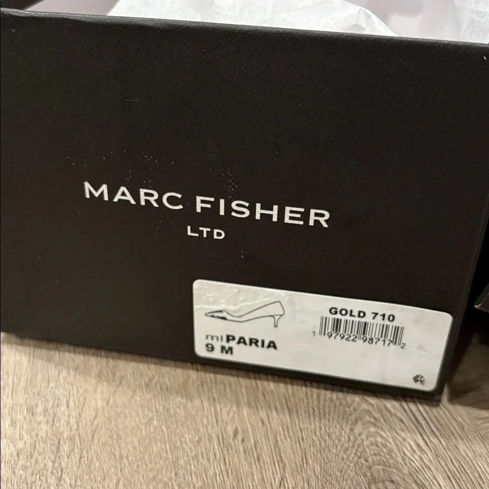 Marc Fisher LTD Women's PARIA Pump, Light Gold Leather 710, 9 M